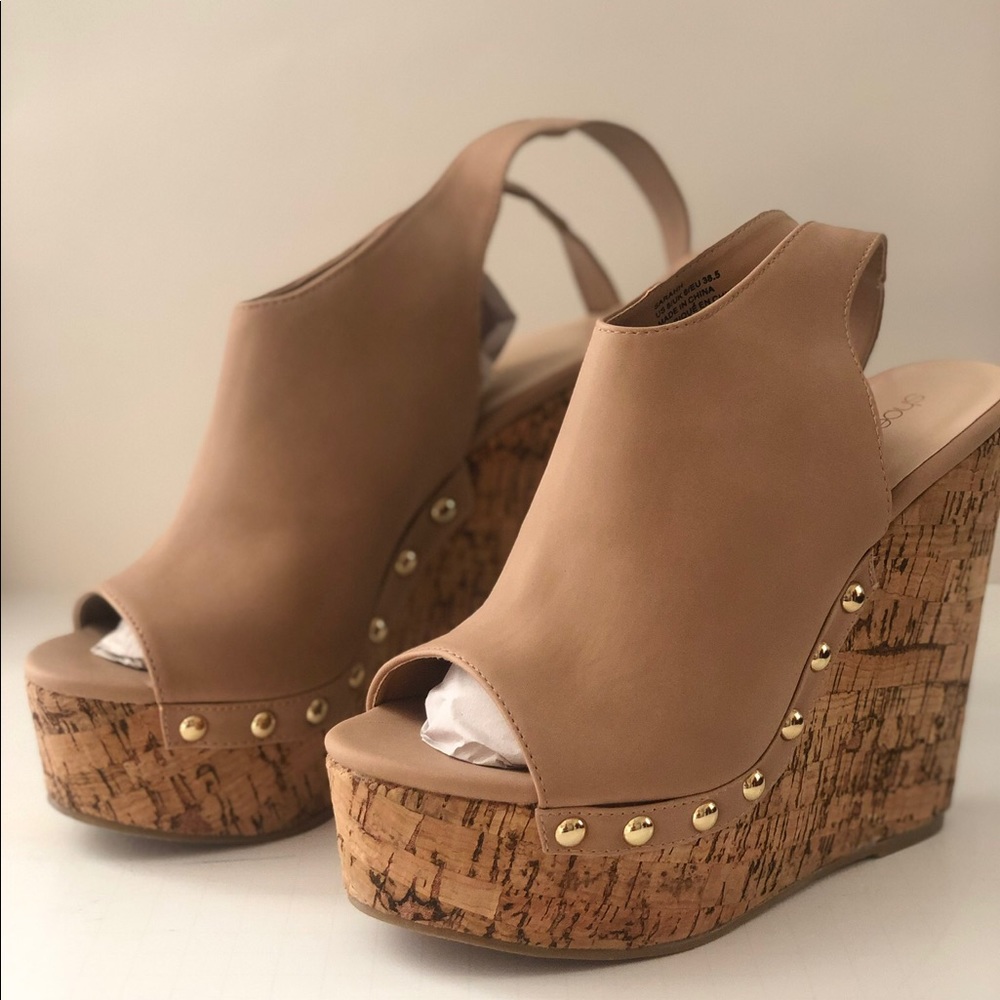 High Heel Wedge Sandals